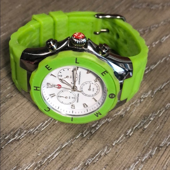 Michele Accessories Michele Rubber Band Watch Lime Green Poshmark